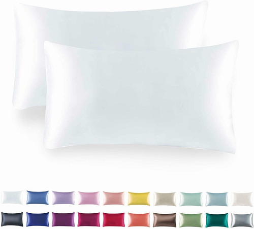 Funda Almohada Satin Saten Tipo Seda Set X2 Unids 51×102 Cm