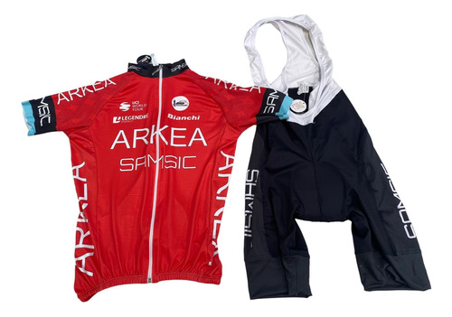 Conjunto Ciclismo Indubike Calza + Camiseta - Arkea Samsic