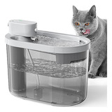 Mudvime Fuente De Agua Para Gatos Inalámbrica Y Recargable,