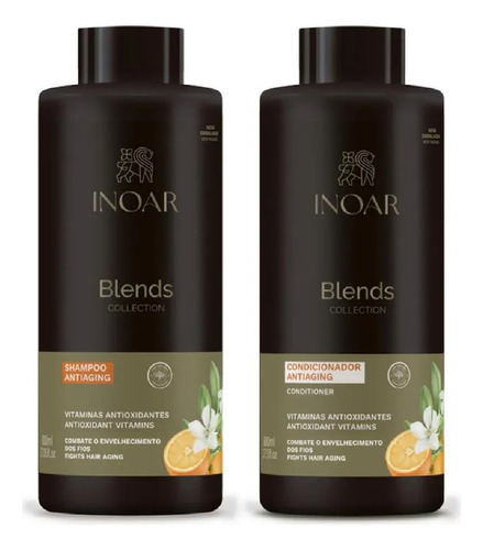 Inoar Kit Coleção Blends Kit Shampoo E Condicionador 800ml