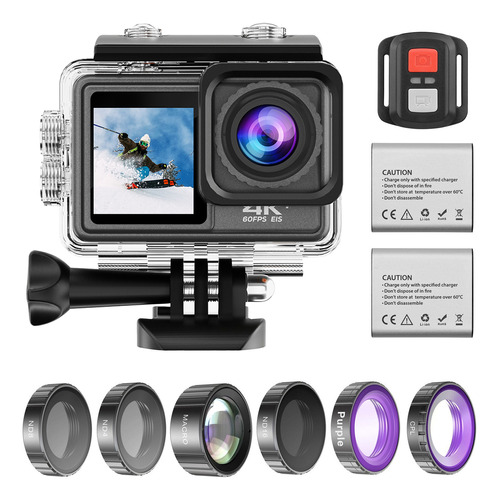 Cámara Deportiva Dual Nd4 Sports 4k Outdoor 16.cpl Eis For