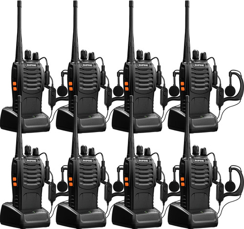 Walkie Talkies De Largo Alcance, Paquete De 8 Radios Bidirec