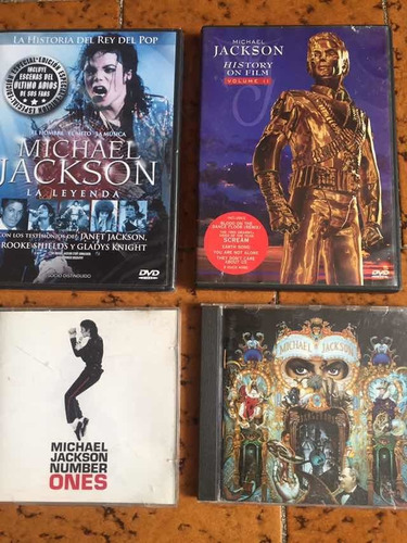 Michael Jackson 2 Dvd Y 2 Cd Precio Por Lote De 4 Hiits One
