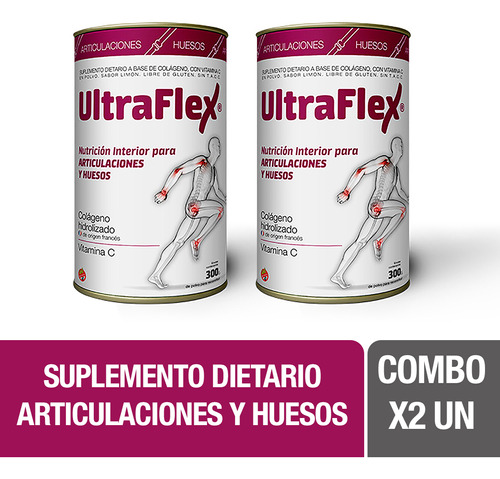 Suplemento Ultraflex Articulaciones Y Huesos 300g X 2 Unid.