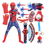Mono De Iron Spider Man, 7 Unidades, Transmisor, Reloj Led Q