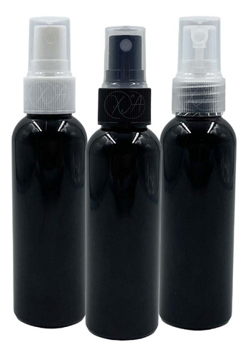 Envase Negro Atomizador 60 Ml Frasco Botella Spray X 25