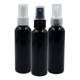 Envase Negro Atomizador 60 Ml Frasco Botella Spray X 25