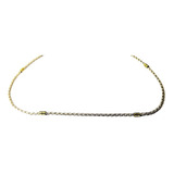 Collar Cadena De Hombre Plata 925. Y Oro Cordon Maciza 