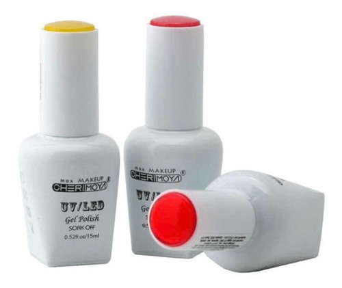 Kit 6 Esmaltes Permanentes Cherimoya Base/top/primer