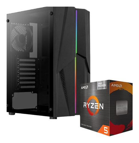 Pc Cpu Amd  Ryzen 5 5600g + B450m + 16gb + Ssd 240gb