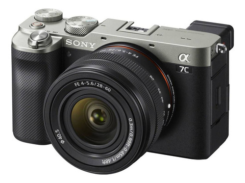 Câmera Mirrorless Sony A7c Silver 24.2mp 4k + Lente 28-60mm
