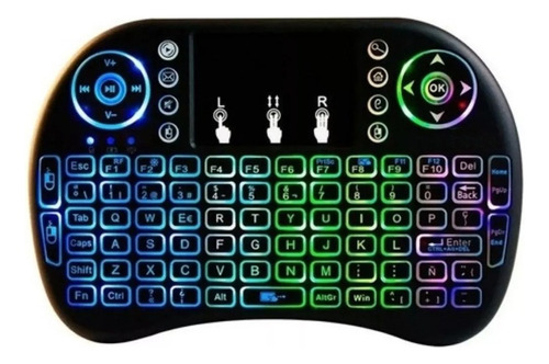 Mini Teclado Inalambrico Retroiluminado Bluetooth Touchpad