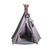 Tipi Teepee Color Rosa Para Mascota Casa Cama Perro Gato 