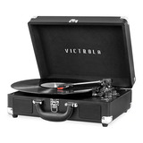 Victrola Journey+ - Reproductor De Discos Con Bluetooth, Co. Color Negro