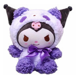 Peluche Kuromi Traje Morado Suave 20cm