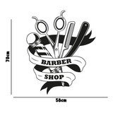 Vinil Decorativo Pared Barber Shop, Barberia, Personalizado