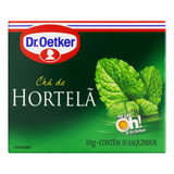 Chá Hortelã Dr. Oetker Caixa 10g 10 Unidades