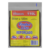 Saco Para Lixo 110l Embalixo 5 Unidades