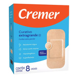 Curativo Transparente Extra Grande Bege C/8 Cremer Kit 6 Un