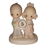 Precious Moments Figura Porcelana 5 Aniversario 1983