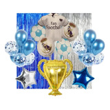 Kit Decorativo Globos Real Madrid + Copa Champions