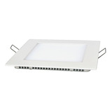 Plafón Embutido Led 24w Cuadrado Panel Luz Cálida 1440lm