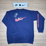 Blusa Moletom Nike Air Max Azul Masculina Estampa Premium