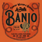 Cuerdas De Banjo 730lbe Light Ballends Acero Liso Y Niq...