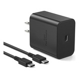 45w Cargador Para Samsung Súper Rápido Cargador Tipo C