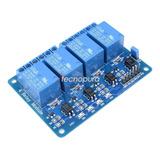 Módulo Relé De 4 Canales 5v - Arduino Microcontroladores Pic