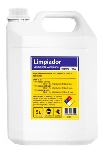 Sanitizante Industrial Concentrado 5 Litros Pack 02 Unidades