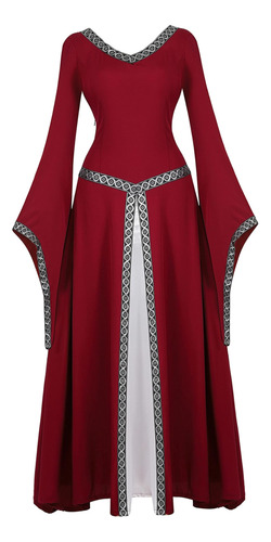 Vestido Renacentista Zhitunemi Para Mujer, Disfraz Medieval 