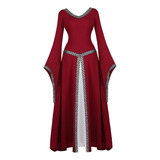 Vestido Renacentista Zhitunemi Para Mujer, Disfraz Medieval 