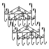 Paquete De 4 Ganchos Para Colgar Sobre La Puerta, Toallero C