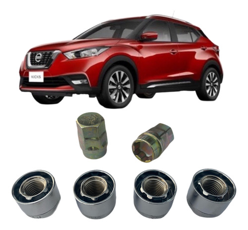 Birlos De Seguridad Nissan Kicks 2017-2020 Doble Llave