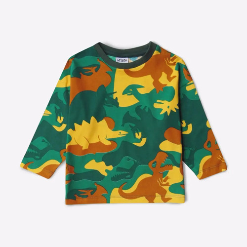 Remera Manga Larga Marca Grisino Camuflada Invierno 