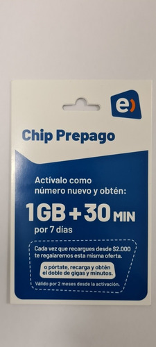 Chips Prepago Entel Pack De 10 Sim