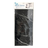 Pack10 Lámina Papel Mural Adhesivo Efecto Mármol Negro 30x60