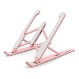 Base Soporte Rosado Para Pc Con Funda Ajustable Portable Rosa