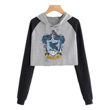 Buzo Corto Harry Potter Ravenclaw Gruge Aesthetic Canguro