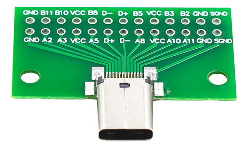 Conector Adaptador De Placa Pcb De Prueba Tipo C Usb 3.1 De