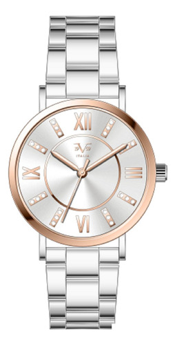 Reloj De Mujer V1969 Italia 1122-9 Bicolor Oro Rosa