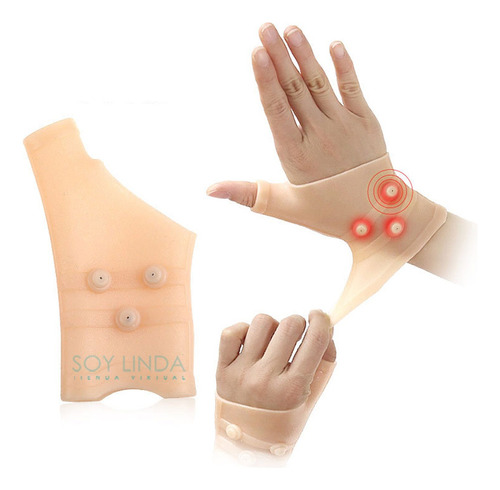 Muñequera Guante Magnético 6 Imanes Tendinitis Artritis X1