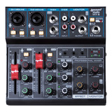 Mesa De Som De 6 Canais Com Interface Studio Mix 6 - Lexsen