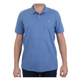 Camisa Polo Masculina Ogochi Essencial Slim Azul - 007490
