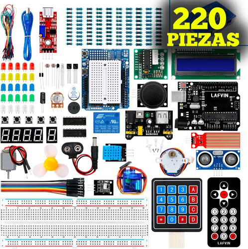 Kit Arduino Aprendisaje 220 Robotica  R3 Mega2560 Mega328