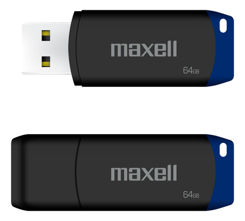 Pendrive Usb 64gb Maxell Usbpd-64 Compatible Windows Y Mac Color Azul Compacto