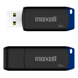 Pendrive Usb 64gb Maxell Usbpd-64 Compatible Windows Y Mac Color Azul Compacto