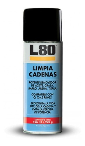 Limpia Cadenas L80 W80 Bici Motos Cuatri 426ml