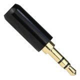 Plug Conector P2 Stereo 3.5mm Atacado C/ 10 Pro Black Gold